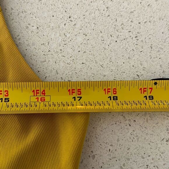 NWT Free People Gabbie Vest Suit Tuxedo Cropped Tailored Slim Collared Mustard - Picture 10 of 16